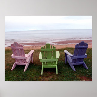 Poster trois chaises