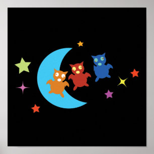 Poster Trois chauves-souris