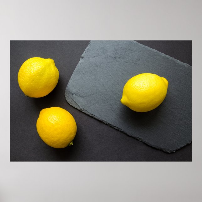 Poster "Trois citrons" Jolie photo. Acheter maintenant (Devant)