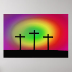 Poster Trois Croix brillent