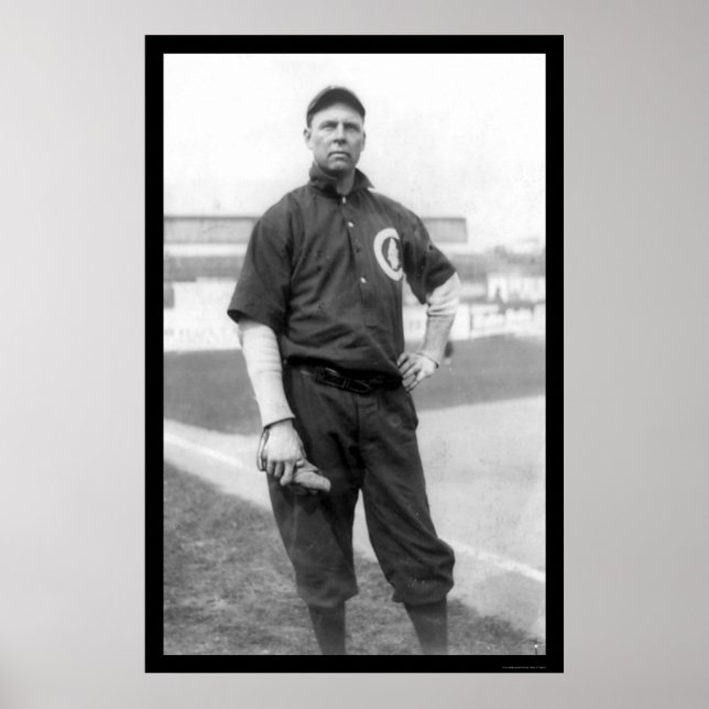 Poster Trois Cubs Brown Doigts Baseball 1910 (Devant)