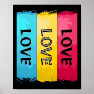 Poster Trois fois Love Design