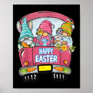Poster Trois Gnomes Dans L'Oeuf De Lapin De Camion Joyeux