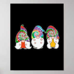 Poster Trois Gnomes Hippie Tee - shirt Paix Gnome Funny R