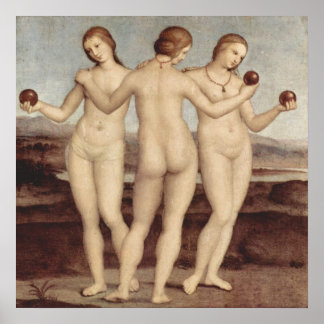 Poster Trois Graces de Raphael Imprimer