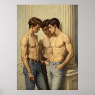 Poster Trois grâces : une étude romantique du désir