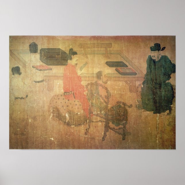 Poster Trois hommes bien lus de Lieou-Li T'ang (Devant)