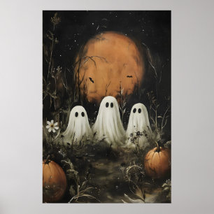 Poster Trois jolis fantômes dans les bois – Lumière de ci