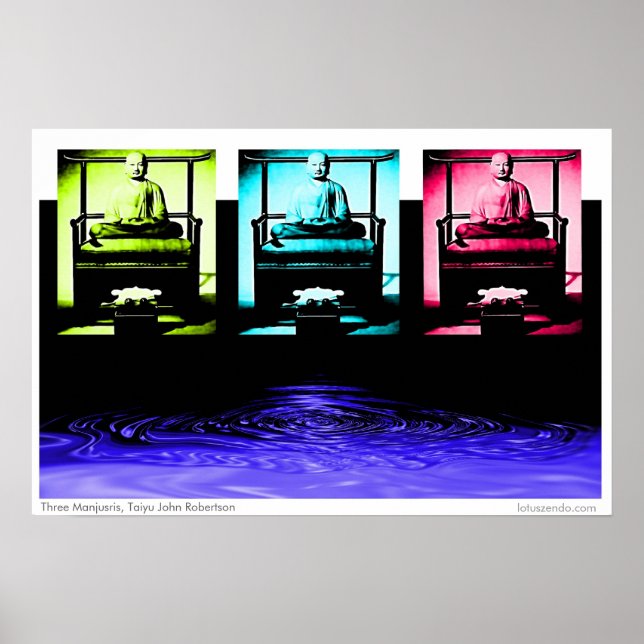 Poster trois manjusris (Devant)