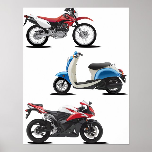 Poster Trois Motos (Devant)