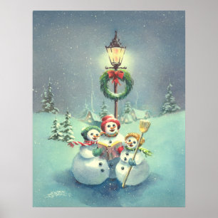 POSTER TROIS NEIGES DE SHARON SHARPE