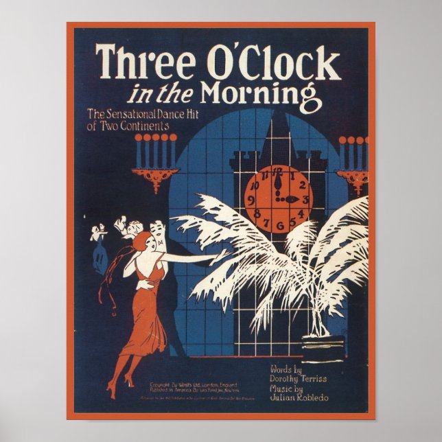 Poster Trois O'Clock dans la couverture du morning Songbo (Devant)