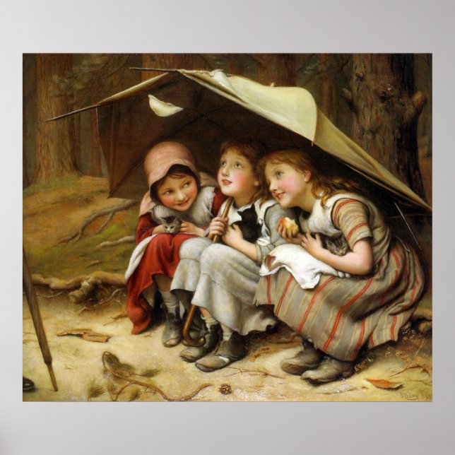 Poster Trois petits chatons (Devant)