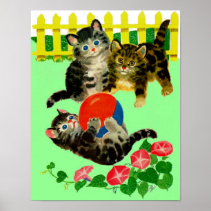 Poster trois petits chatons