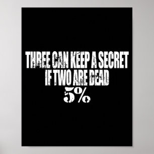 Poster Trois Peuvent Garder Un Secret Si Deux Sont Morts