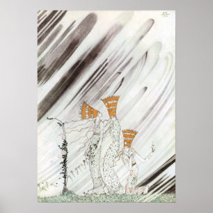 Poster Trois princes à Blue Mountain par Kay Nielsen