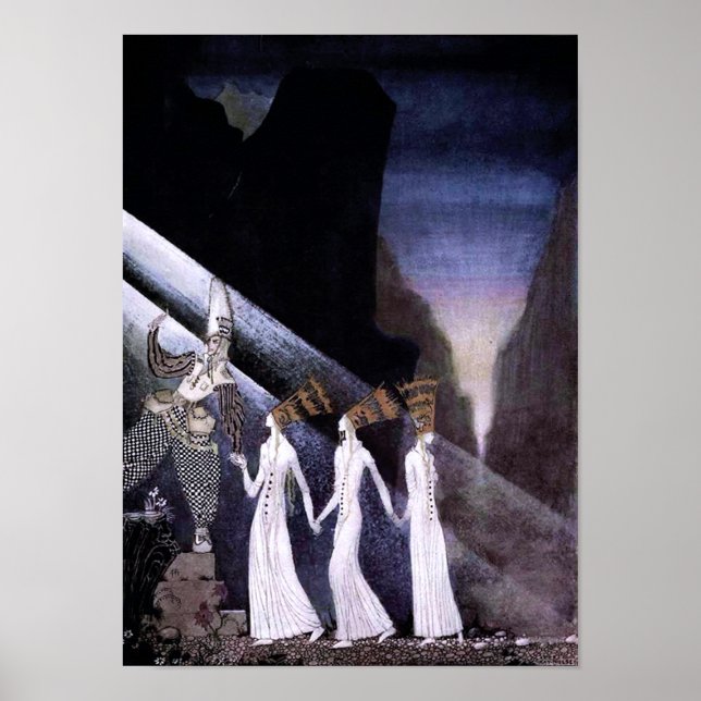 Poster Trois princesses dans la Montagne Bleue Imprimer (Devant)