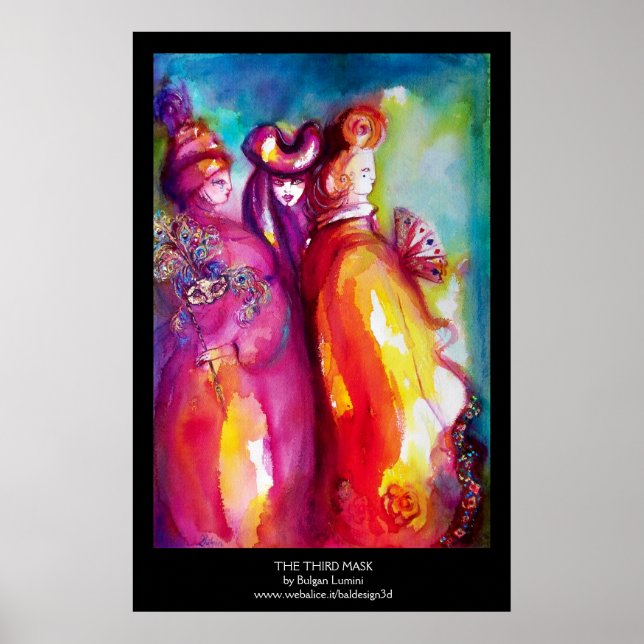 Poster TROISIÈME MASQUE / Balle mascarade du Carnaval vén (Devant)