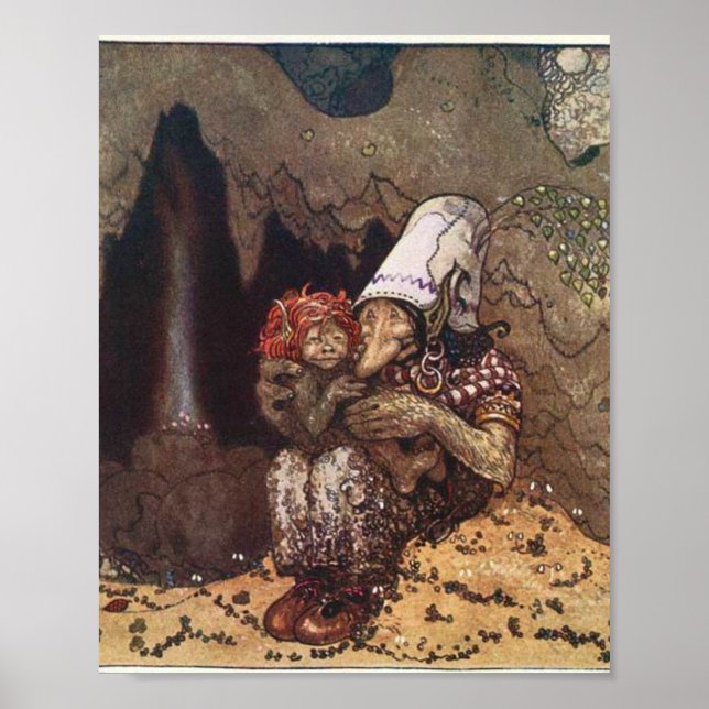 Poster Troll Et Enfant Par John Bauer (Devant)