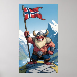Poster Troll norvégien