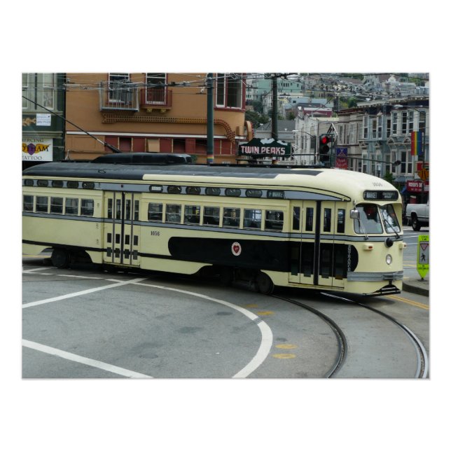Poster Trolley à câble de San Francisco (Devant)