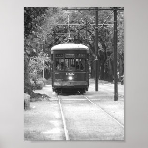 Poster Trolley Cable Car Garden District New Orleans, LA