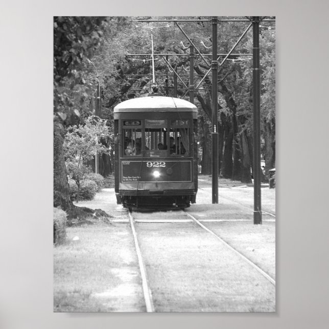 Poster Trolley Cable Car Garden District New Orleans, LA (Devant)