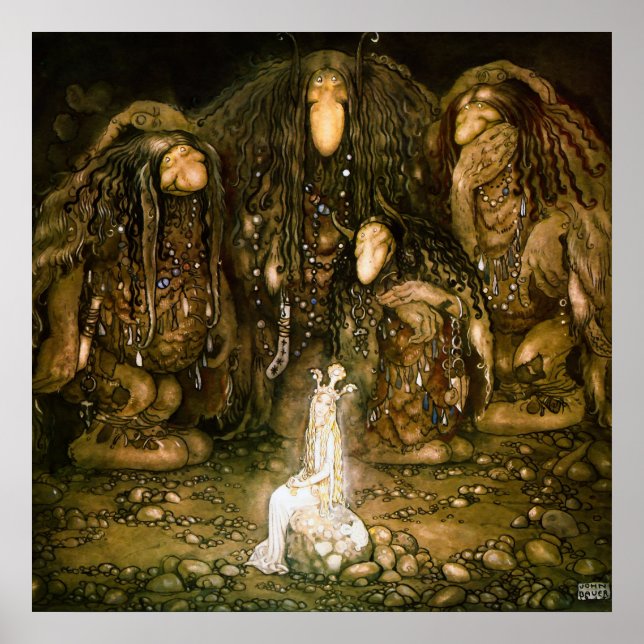Poster Trolls, 1915 par John Bauer (Devant)