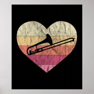 Poster Tromboniste Aime Jouer Trombone