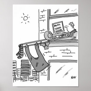 Poster Tromboniste s'attaque à sa peau