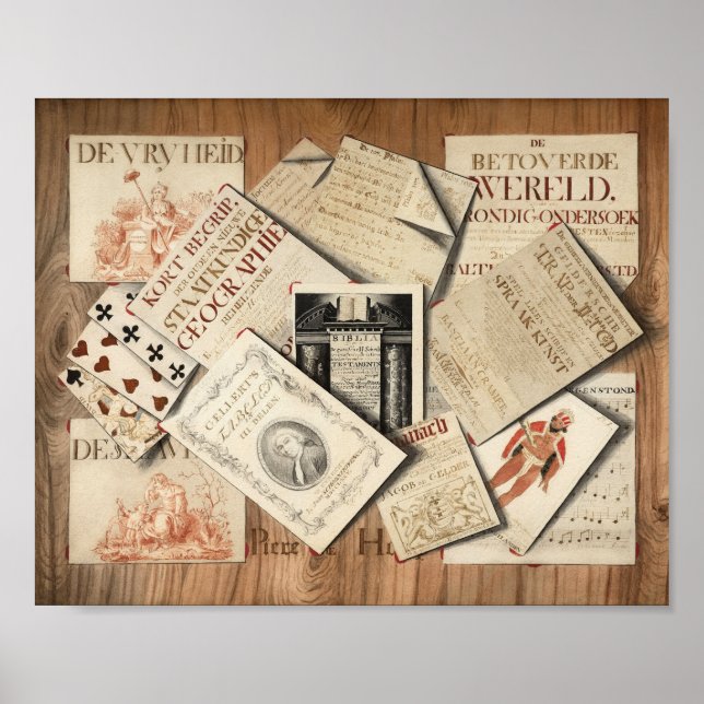 Poster Trompe l’oeil | Piere De Hoop (Devant)