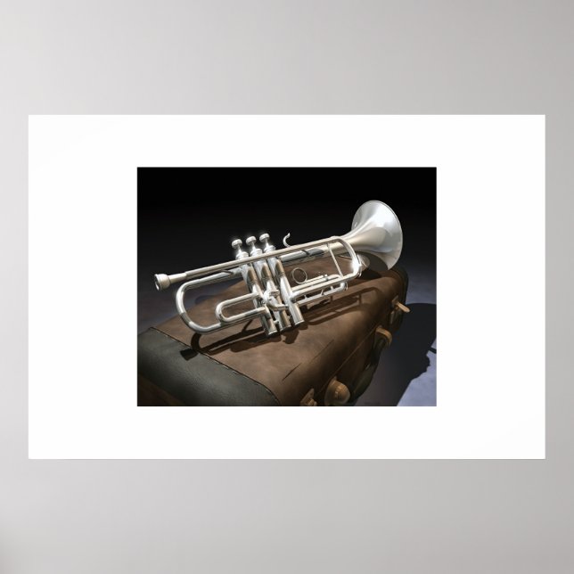 Poster Trompette sur Coque (Devant)