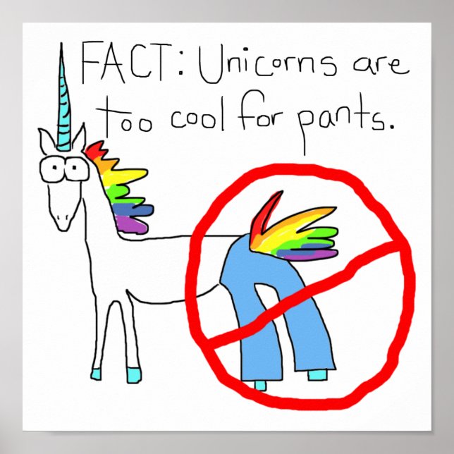 Poster Trop Cool Pour Les Pantalons (Devant)
