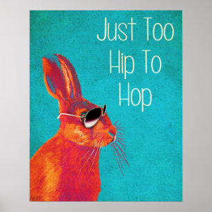 Poster Trop Hip Pour Hop Blue