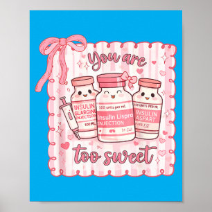 Poster Trop Mignonne Infirmière Drôle Saint-Valentin Insu