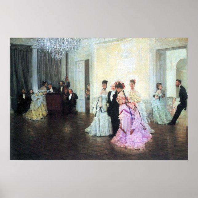 Poster Trop tôt par James Tissot (Devant)