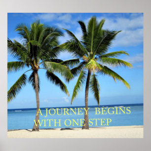 Poster Tropical Island Journey Inspire