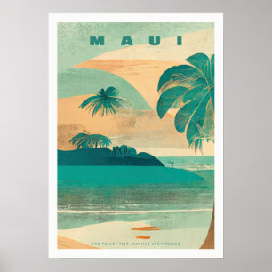 Poster Tropical Island maui