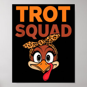 Poster Trot Squad Drôle Turquie Face Hommes D'Action De G