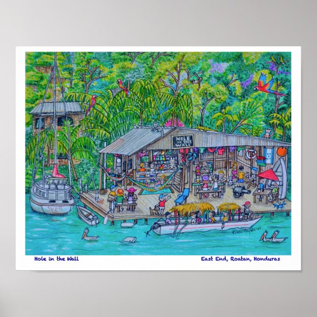 Poster Trou dans la barre murale (Devant)