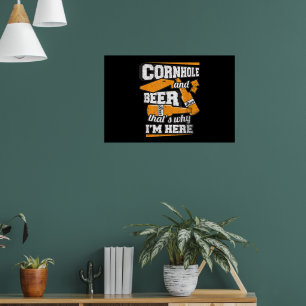 Poster Trou dans le maïs et bière C'est pourquoi je suis