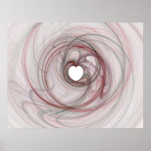 Poster Trou en forme de coeur