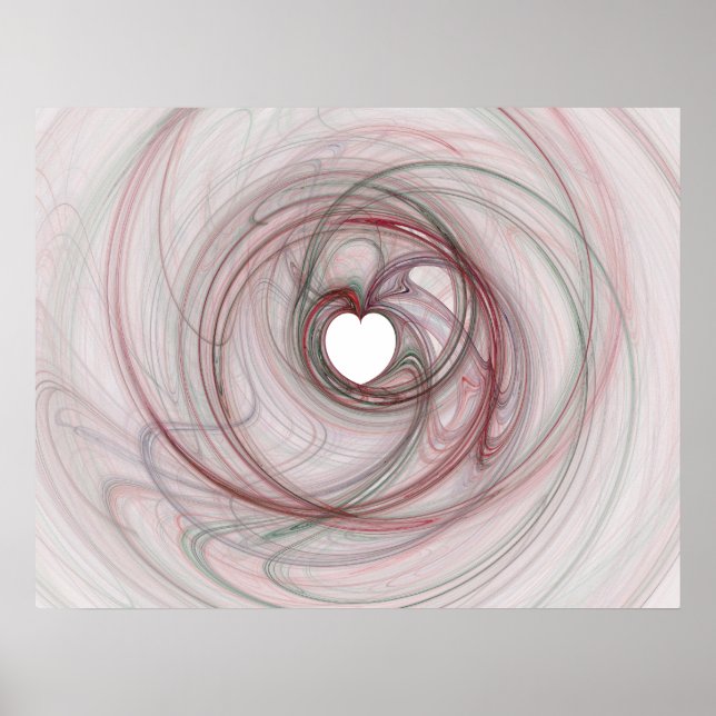 Poster Trou en forme de coeur (Devant)