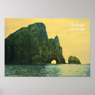 Poster Trou néo-zélandais dans la roche