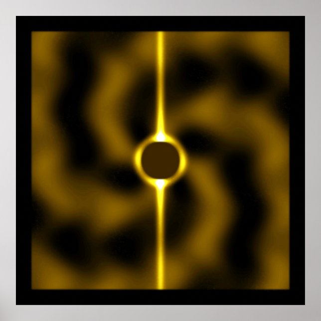 Poster Trou noir et singularité  (Devant)