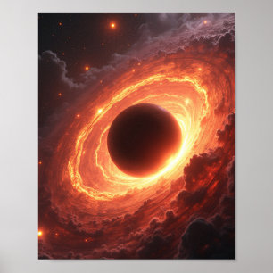 Poster Trou Noir Foyer Vortex Spatial Art Cosmique