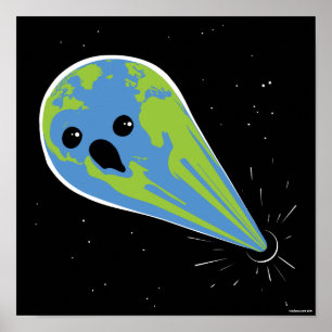 Poster Trou Terre/Noir