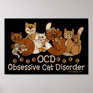 Poster Trouble obsessif de chats OCD