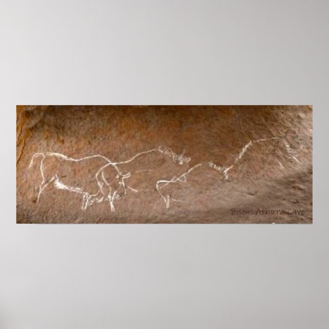 Poster Troupeau de bisons errants (Devant)