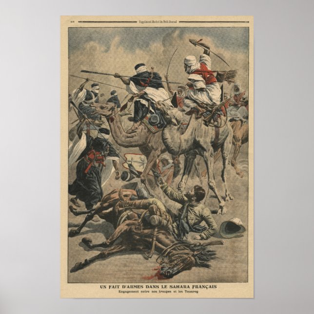 Poster Troupes françaises au Sahara (Devant)